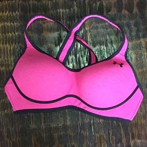Hot Pink Under Armor Sports Bra